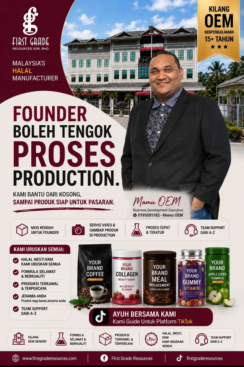 Susunan produk keluaran OEM